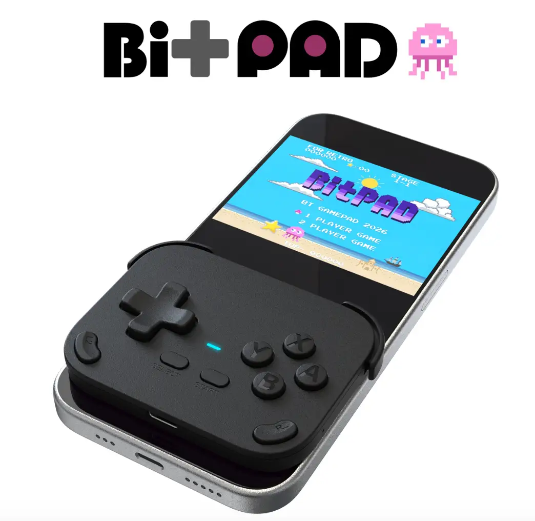 超軽量！超薄型8mmのBluetoothゲームパッド「BitPAD（ビットパッド）」