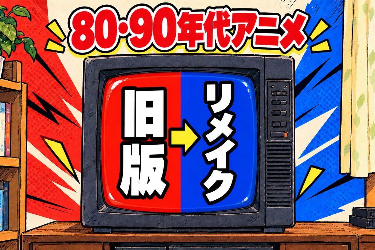 80・90年代アニメのリメイク・再アニメ化まとめ｜旧版と新版14作品を比較