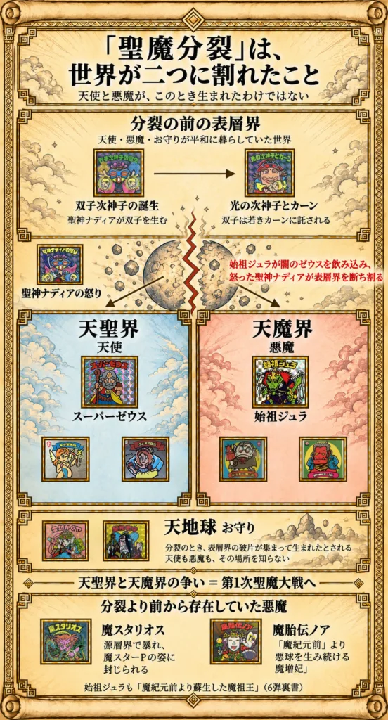 「聖魔分裂」は世界が二つに割れたこと