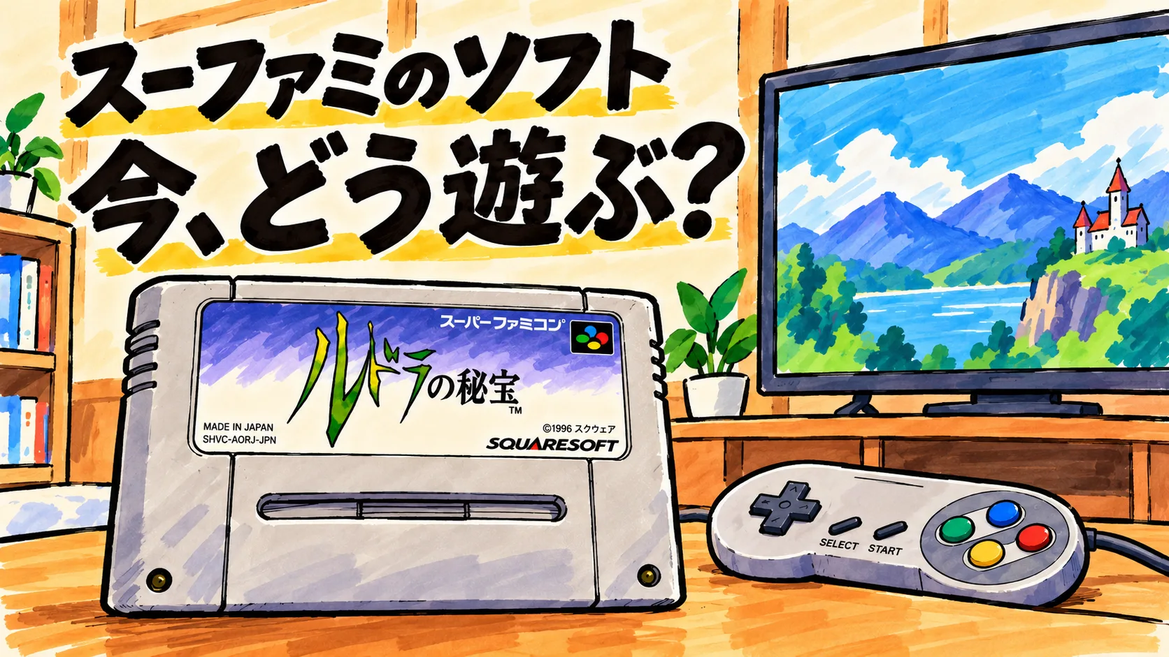 スーファミのカセットを今遊ぶには？